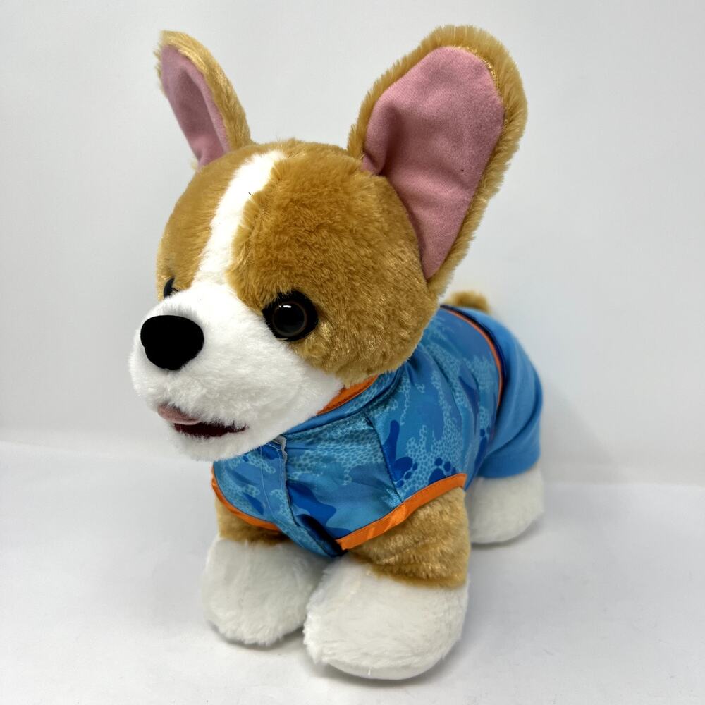 Build A Bear Plush Puppy Dog Brown White BAB Stuffed Animal Long Ears Toy Kids